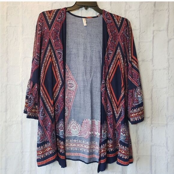XHILARATION Boho Open Front Kimono-style  Jacket  XS/S - Picture 1 of 7